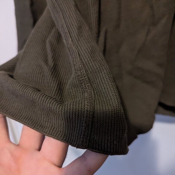 VINCE - Textured cotton blend green hoodie - Sz M - Picture 5 of 10